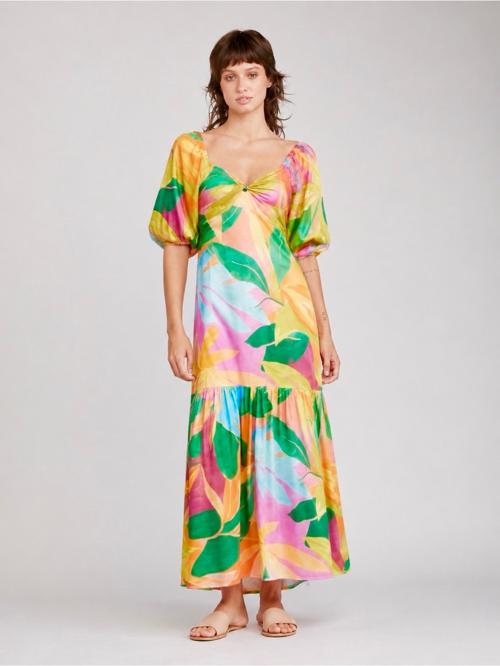 NWT SELF CONTRAST Anthropologie Vibrant Tropical
